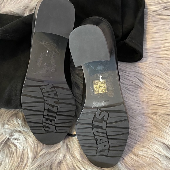 Stuart Weitzman The Tieland Boot Black Suede 9 - Picture 9 of 9